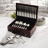 Felt Lined Flatware Storage Chest with Drawer,