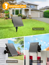 Solar String Lights Outdoor with Remote Cable Ties and Hooks, Commercial Grade