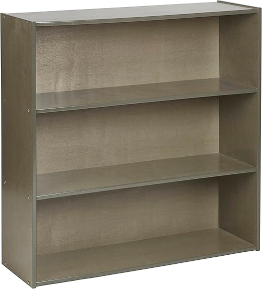 Streamline 3-Shelf Storage Cabinet, 36in, Kid's Bookshelf, Grey Wash