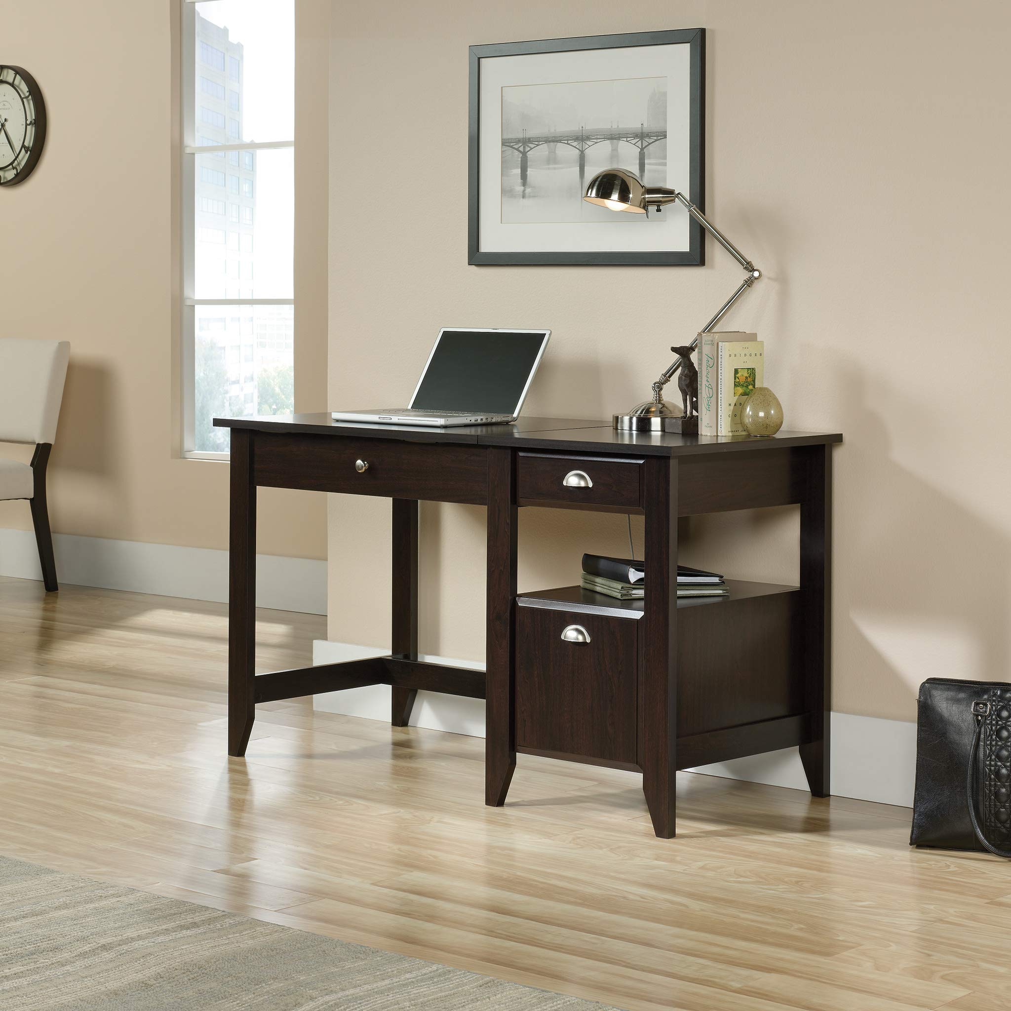 Lift Top Desk, Jamocha Wood finish