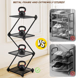 ZenStack 4-Tier Metal Corner Shelf
