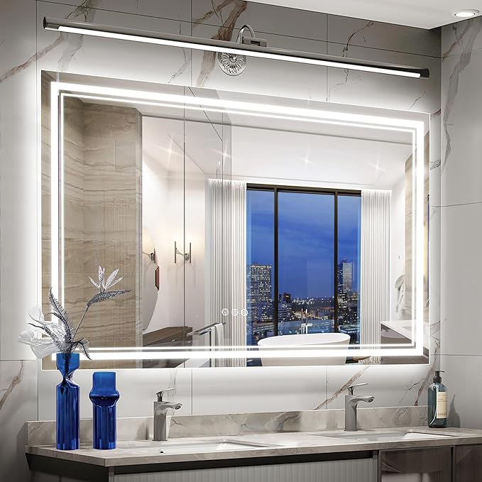 Led Mirror for Bathroom with Front Light and Backlit
