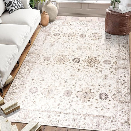 Machine Washable Area Rug Runner - Living Room Bedroom Bathroom Kitchen Entryway Office