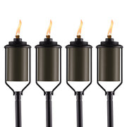 Easy Install 4-Pack Simply Metal Torches – Bronze Decorative Outdoor Lighting