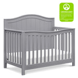 4-in-1 Convertible Crib in Grey, Greenguard Gold Certified