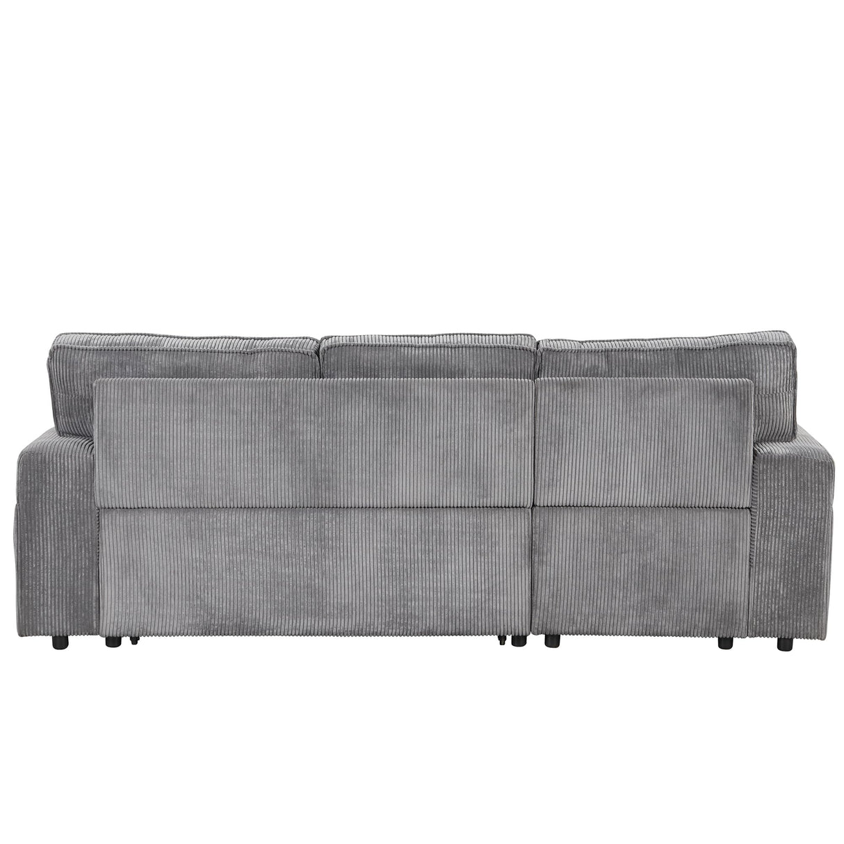 Reversible Sleeper Sectional Sofa W/Pull Out Sleep Couch Bed and Reversibl Storage