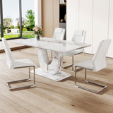 Emira Dining Table, Gray