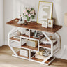 51 Inch Console Table Sofa Table with Power Outlets, Modern Entryway Table Foyer Table