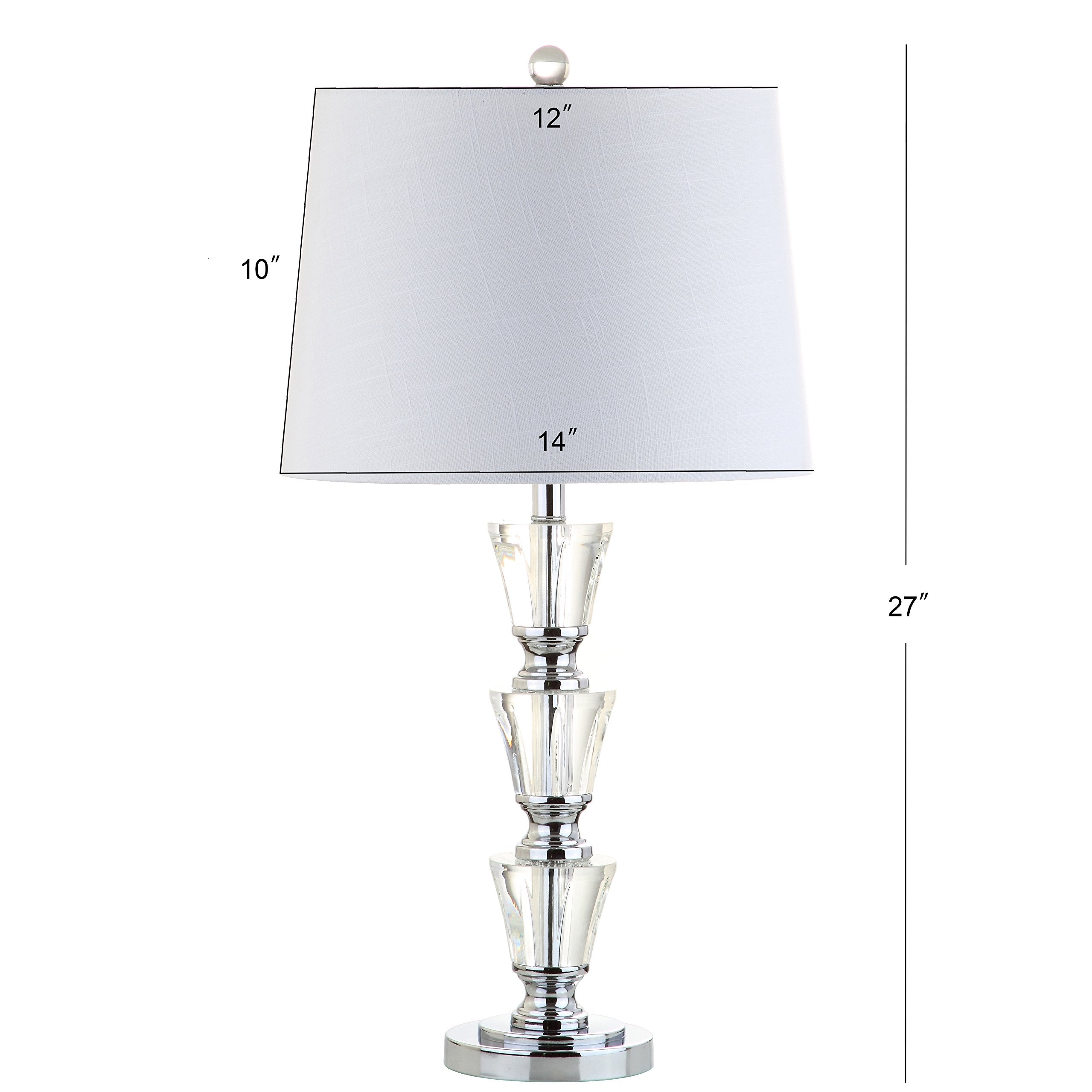 JYL2044A-SET2 Set of 2 Table Lamps Layla 27" Crystal LED Table Lamp