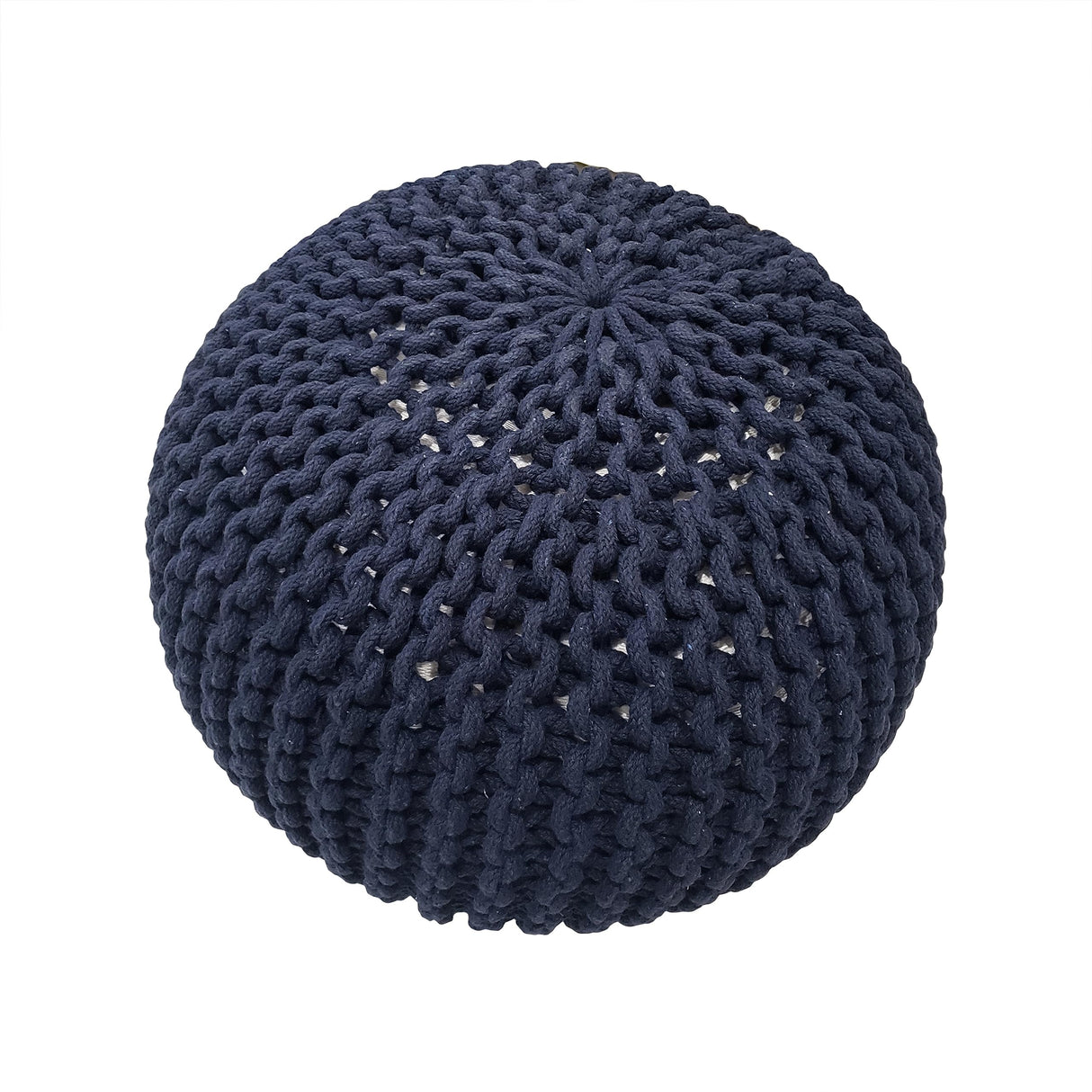 Nahunta Pouf, Navy Blue