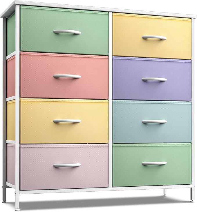 Kids Dresser with 8 Drawers - Furniture Storage Chest Tower Unit for Bedroom,