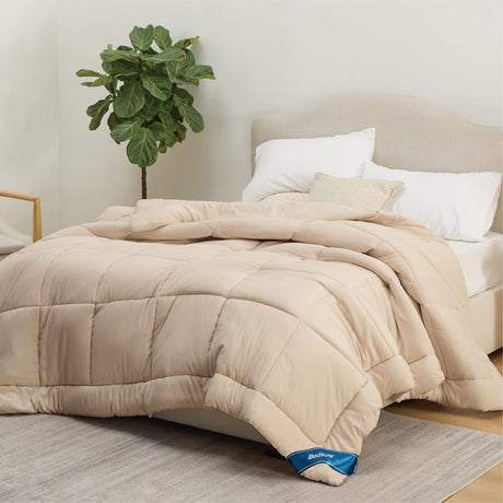 Comforter Duvet Insert - Quilted Comforters Queen Size, All Season Duvet