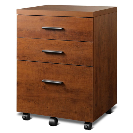 3 Drawer File Cabinet for Home Office, Wood Under Desk Filing Cabinet