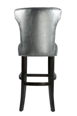 Bella Collection Modern Upholstered Tall Wingback Style Kitchen Bar Stool