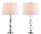 JYL2044A-SET2 Set of 2 Table Lamps Layla 27" Crystal LED Table Lamp