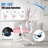 Ergonomic Office Chair with Adjustable Lumbar Support and 3D Arms