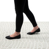 Cream Pebble Pattern Area Rug 8x10 - Durable Easy-Clean Living Room Bedroom Rug