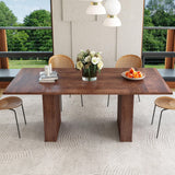 78 Inch Dining Table for 6 8 10, Modern Farmhouse Rectangular Kitchen Table, Long Dining