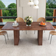 78 Inch Dining Table for 6 8 10, Modern Farmhouse Rectangular Kitchen Table, Long Dining
