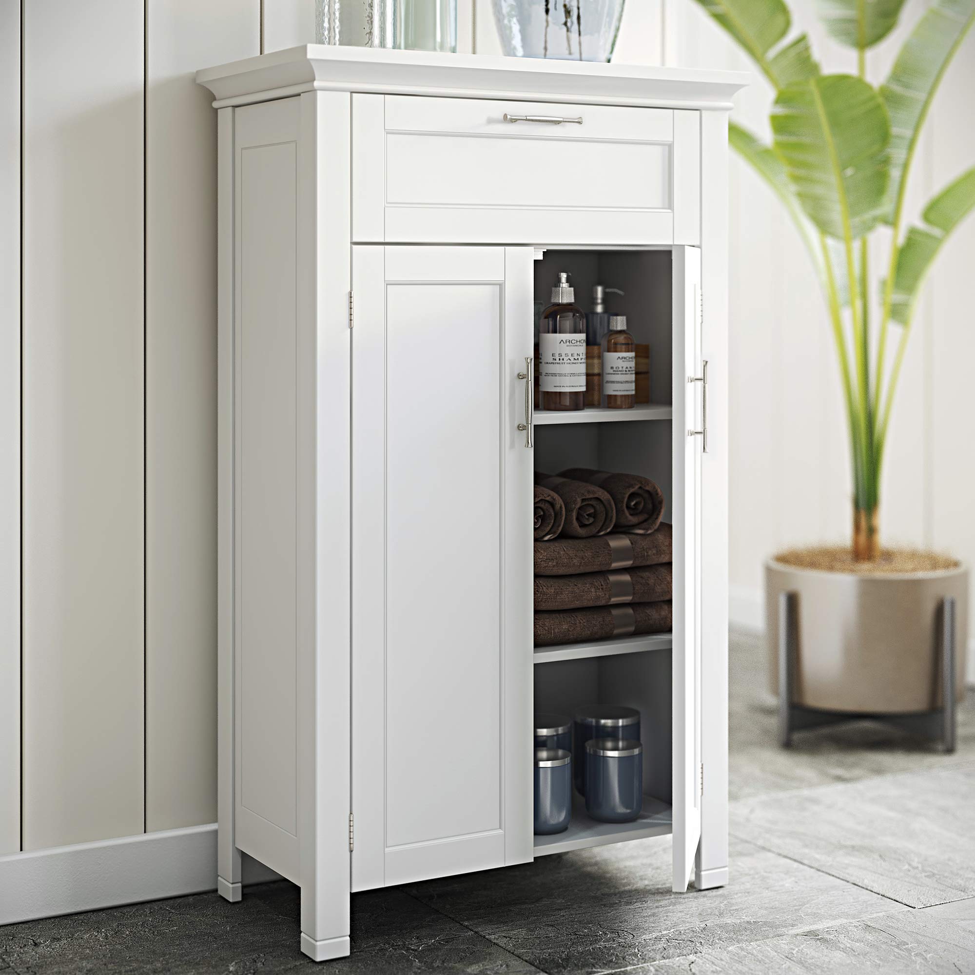 RiverRidge Somerset Two-Door Floor Cabinet, White