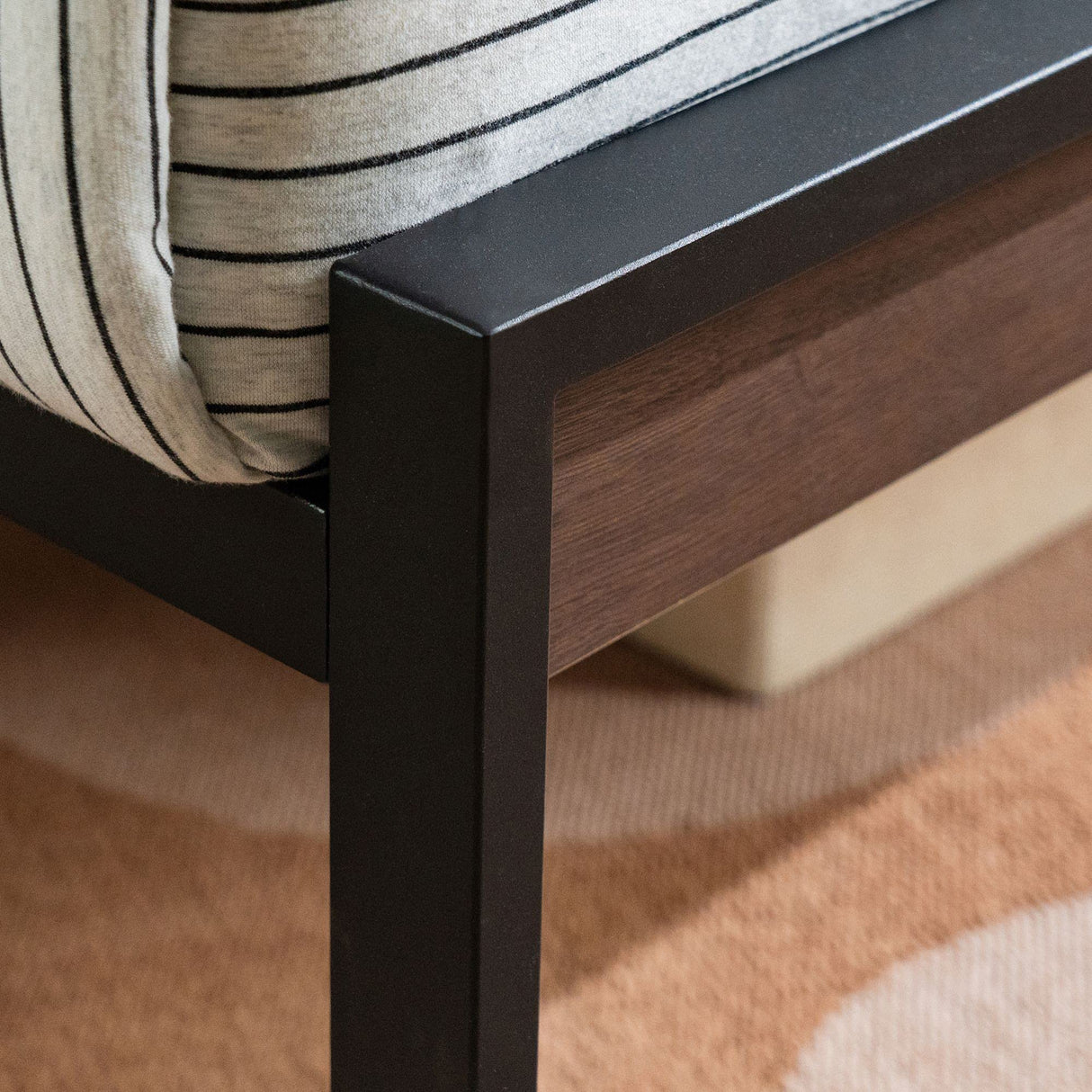 Metal Platform Bed Frame with Split Headboard, Wood Slat Support, No Box Spring Needed,