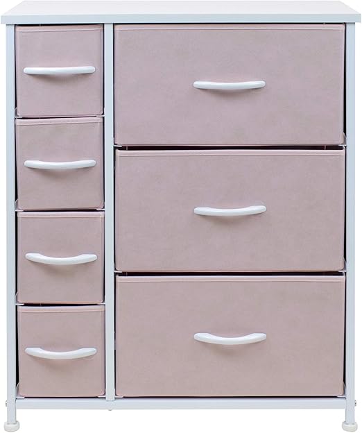 7 Drawers - Bedside Furniture & Night Stand End Table Dresser