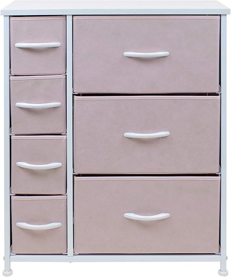 7 Drawers - Bedside Furniture & Night Stand End Table Dresser