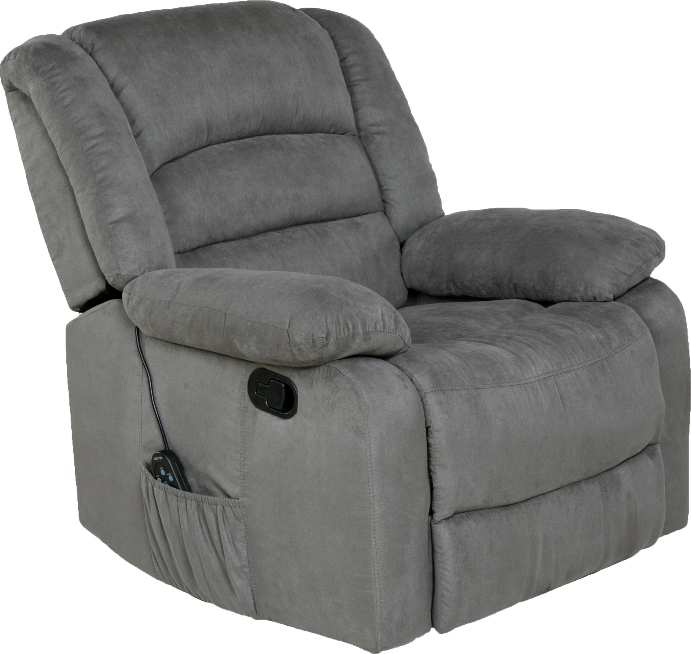 Relaxzen Massage Recliner Chair – Heat, USB, & Remote-Controlled Vibration