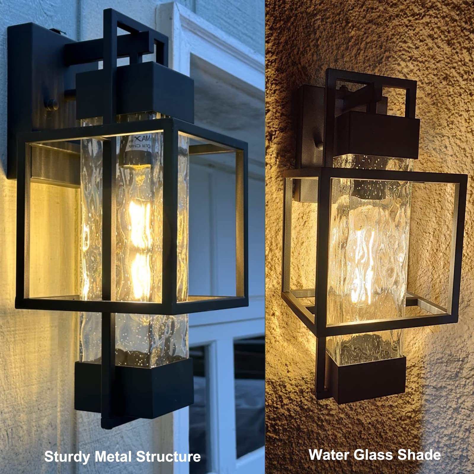 Modern Outdoor Light Fixtures Dusk to Dawn Outdoor Lighting 2 Pack