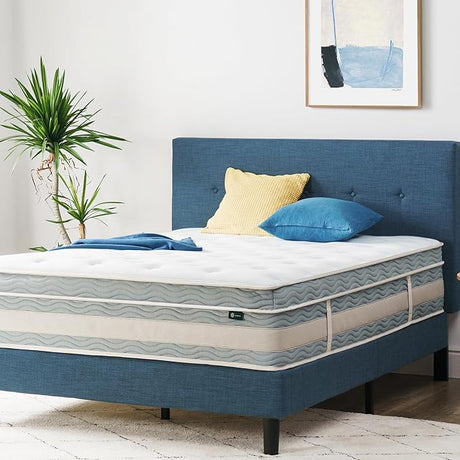 14 Inch Cooling Comfort Support Hybrid Mattress [New Version], Queen, Fiberglass free,