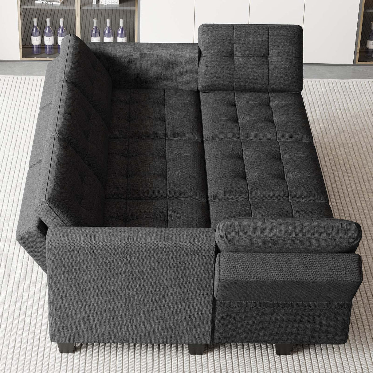 Modular Sectional Sofa with Storage Sectional Sleeper Couch Modular Sofa Bed for Living