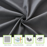 King Size Sheets Set, 4 Piece Microfiber Grey Bed Sheets King Set,Hotel Luxury Super