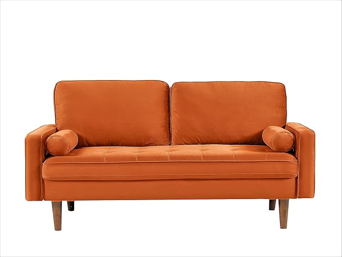Velvet Tufted Sofas for Living Room, Classic Mid-Century Style with Modern Silhouette