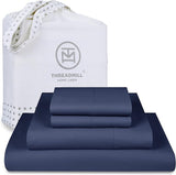 100% Supima Cotton Sheets, Luxury 1200 Thread Count Cotton Sheets for King Size Bed