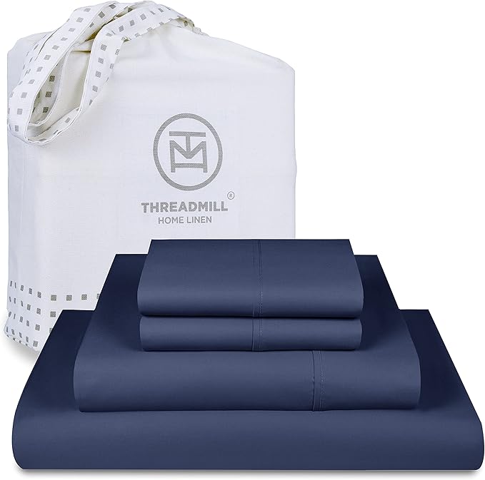 Supima Cotton Sheets, 1000 Thread Count King Size, 4 Pc Luxury Bed Sheets Set