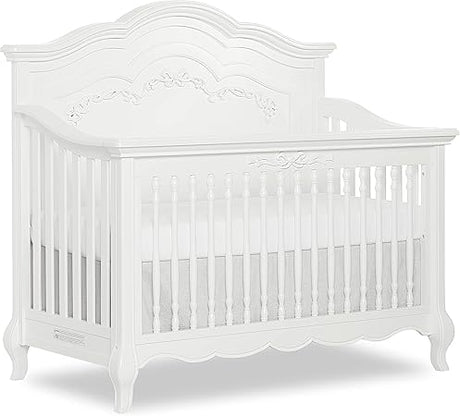 Aurora 5-In-1 Convertible Crib In Ivory Lace, Greenguard Gold Certified