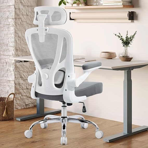 Ergonomic Office Chair with Lumbar Support and Adjustable Headrest