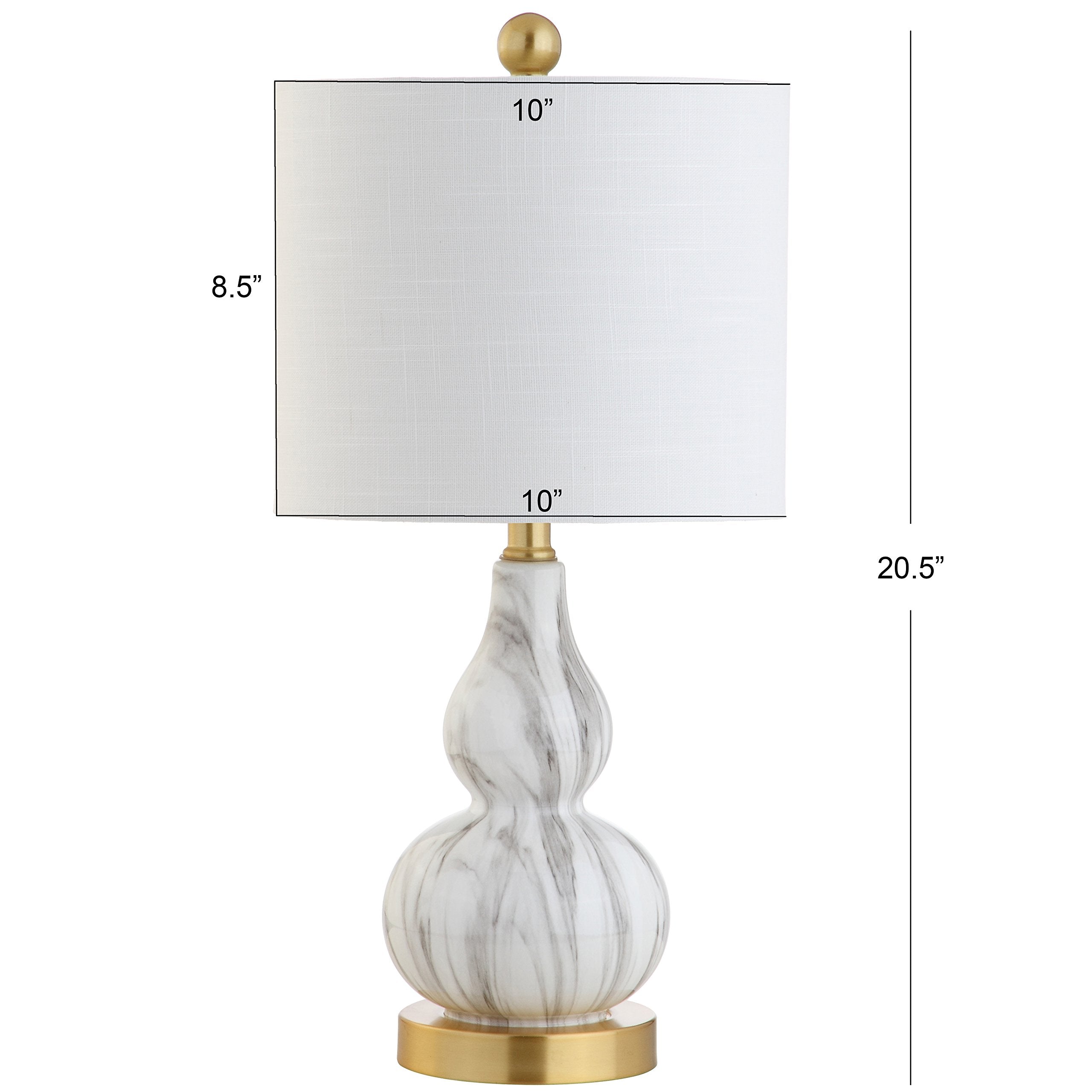 JYL1028D Anya 20.5" Mini Glass LED Table Lamp, Transitional, Glam, Midcentury, Modern,