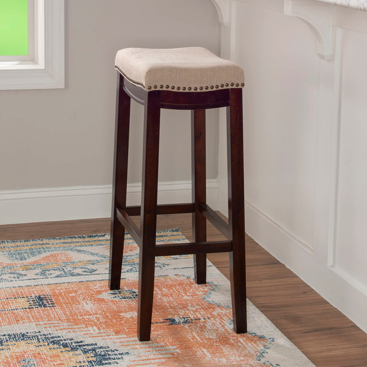 Harper Stool Fabric Top