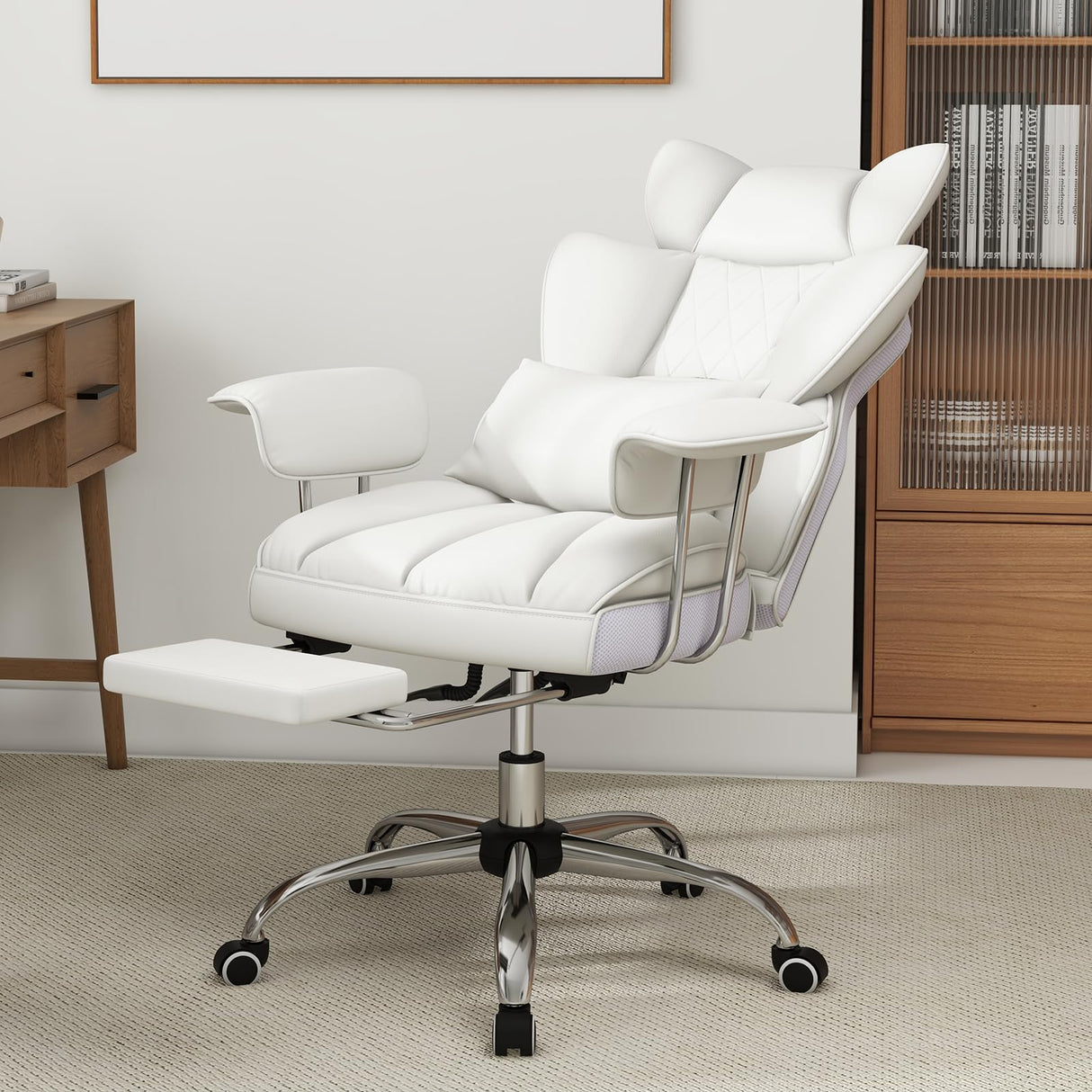 Big and Tall Executive Office Chair with Footrest - 400 LBS Capacity