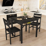 3-Piece Dining Table Set for Small Spaces with Storage