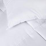Comforter Duvet Insert, Quilted Comforter with Corner Tabs, Box Stitched Down Alternative Comforter (Full, White)