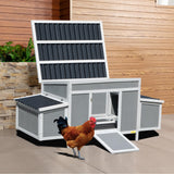 Durable Assembled Wooden 59" L Outdoor Large Chicken Coop