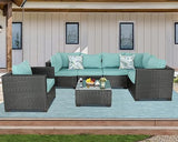 Patio Furniture Sets Outdoor Rattan Wicker Conversation Sofa