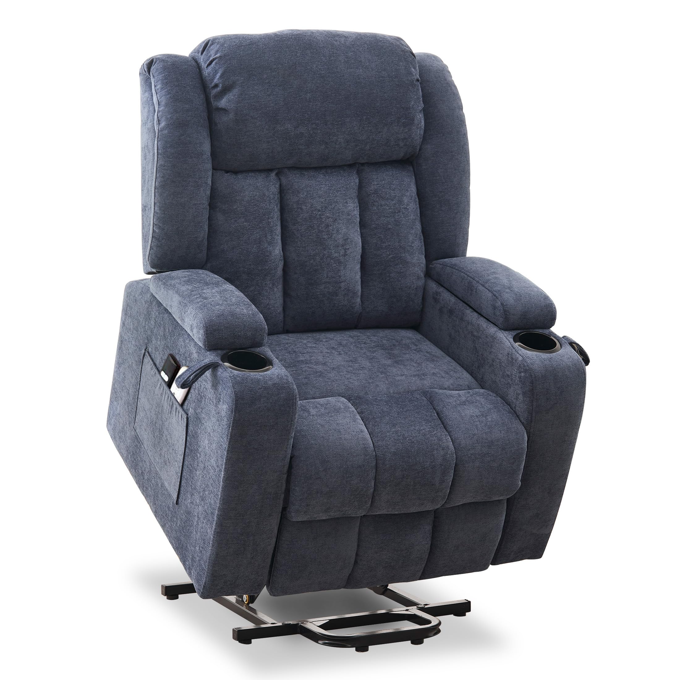 StoneCraft Nova Electric Lift Recliner Chair – Massage, Heat, Cup Holders & Side Storage