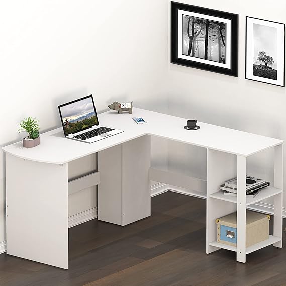 Connexion L-Shaped Desk in Sandstone