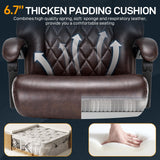 500 LBS Big and Tall Office Chair with Footrest - High Back Reclining Ergonomic Desk Chair