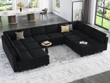 Oversized Modular sectional Sofa with Double Chaises U Shaped Sectional