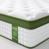 Queen Mattress, 14 Inch Hybrid Mattress Queen Size in a Box with Gel Memory Foam