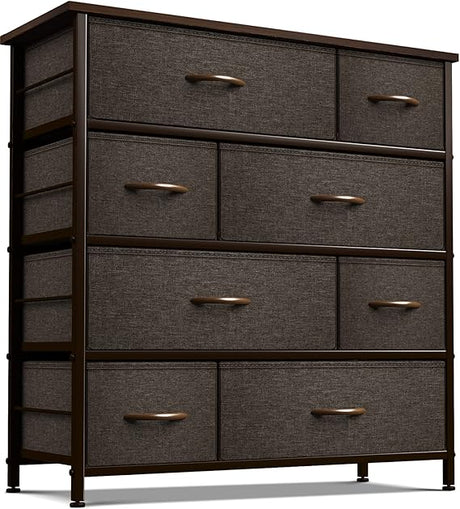 Dresser for Bedroom with 8 Drawers - Tall Chest Storage Tower Unit, for Closet, Hallway,